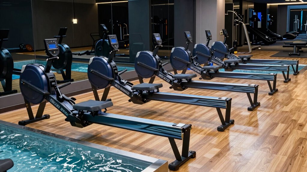 top water rowing machines