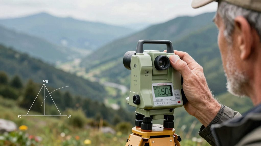 trigonometry improves measurement accuracy