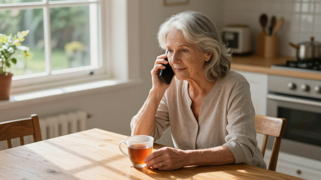 A Voice On The Phone Each Day For Seniors Living Alone