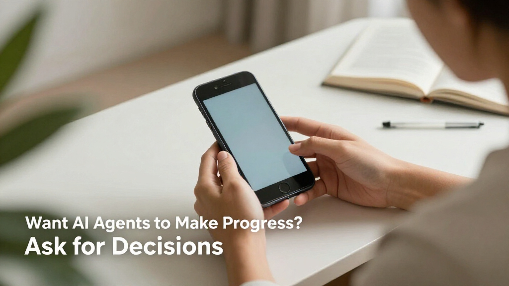 Want AI Agents To Make Progress? Ask For Decisions
